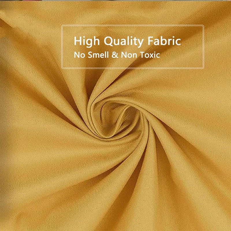LLSCL Yolk Yellow Fabric Shower Curtain Liner with Magnets, Waterproof Hotel Quality, 72 x 72 Machine Washable - Image 4